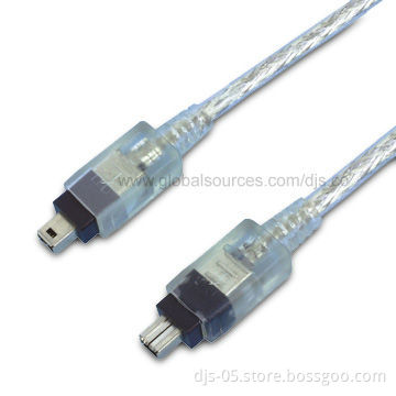 1394 4P M to M Transparent Cable, RoHS Compliant, High Performance, Easy to Use